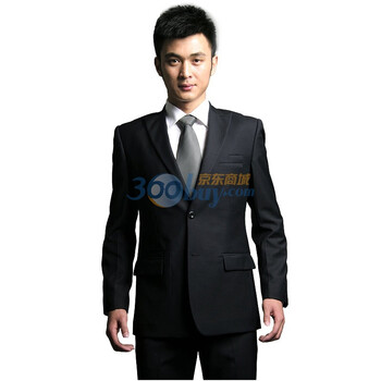 【V3 MAN 】两粒扣戗驳领时尚修身加厚男士单件西服3008 藏青 185/100A（54）