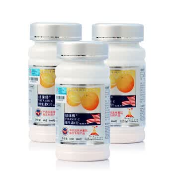 纽徕佛维生素C咀嚼片 VC 100片×600mg/片×3瓶