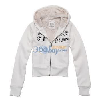 FRIEND ONE 冬季女式加厚保暖长毛绒开衫卫衣 FW114188 奶白色 XL