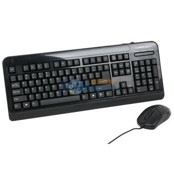 雅狐（YAFOX）W1200 P+P网吧键鼠套件 黑色（键盘P口、鼠标P口）