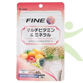 FINE 综合维生素&矿物质片 250mg*60片