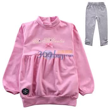 帕斯里诺/Pastellino 2012年春装新款宝宝外出服两件套 礼盒装 210003桃红 95(24至30个月)