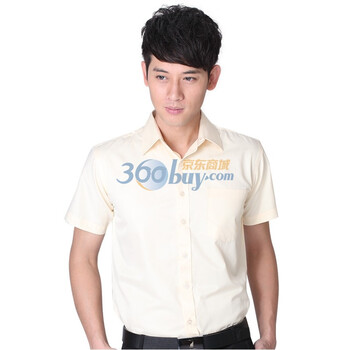 远东FAREAST 男士夏装商务休闲纯色短袖衬衫 K5069 44