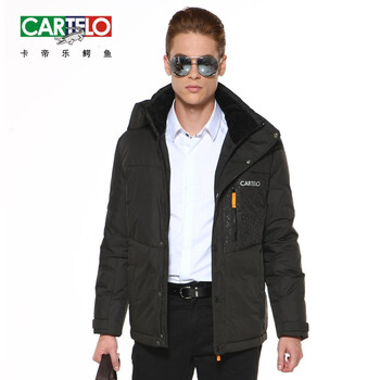 卡帝乐鳄鱼cartelo品牌男装商务羽绒服1658 深咖色 S