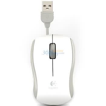 罗技（Logitech）M125 笔记本鼠标 白色