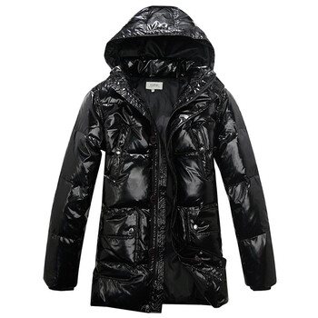 佐肯EingeZogen休闲中长款亮面羽绒服 YR1053 黑色 XXL