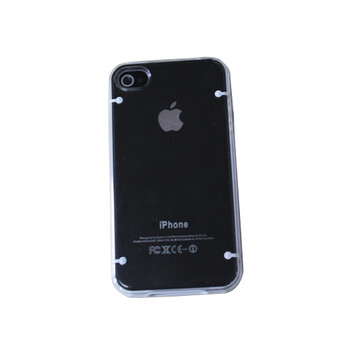 奥迪嘉 IJ-H14 iPhone4 双色壳 透明+白边