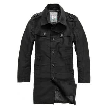 汤尼俊士(Tonyjeans)翻领大衣1209402010-99 黑色 M