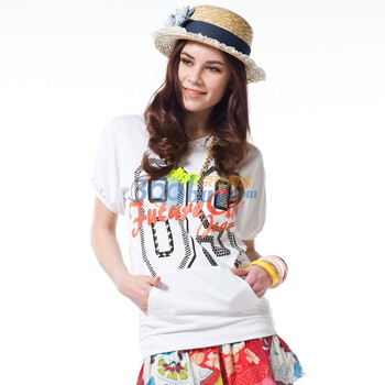 PEACEBIRD太平鸟夏季新品 宽松款戴帽卫衣AM1120691 白色 XL
