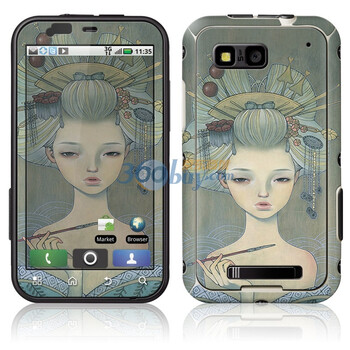 ideaSkin 摩托罗拉 ME525 / MB525 / Defy / 戴妃 艺伎花魁 外壳保护套皮贴膜 ENDAWC742086