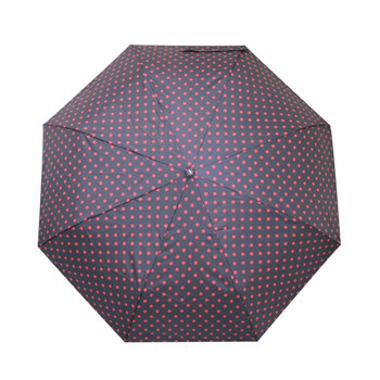 【长物志】Totes 自动收伞!黑底红点防晒自动开合晴雨伞