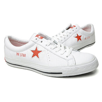 `Converse 匡威 One Star 中性硫化鞋 124512 白色 35.5