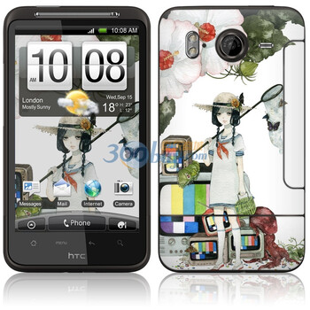ideaSkin HTC Desire HD/G10/G7HD/A919/大坏蛋 捕昆虫的女孩 手机外壳保护套皮贴膜 ENDASC031880