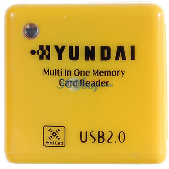 韩国现代（HYUNDAI）HY-CR803 黄色 高集成多合一 高速读卡器