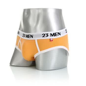 爱杉士23MEN 男士星期系列七色纯棉三角内裤K02OG 橙色 XXL
