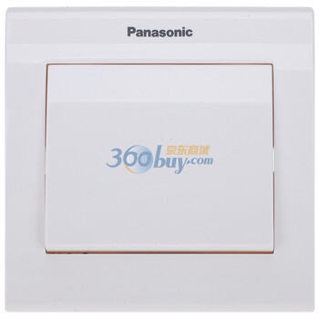 松下(panasonic) 雅适系列86型一位单控开关 WMK501（雅白色）