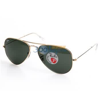Ray-Ban雷朋意大利进口时尚偏光太阳眼镜RB3025-001/58 58□14 金色