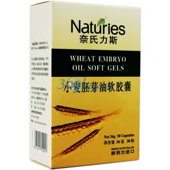 Naturies奈氏力斯小麦胚芽油软胶囊VitE1200mg*30粒