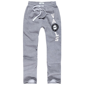 vals时尚logo抓绒休闲卫衣裤男士长裤020200031 灰色 XXL