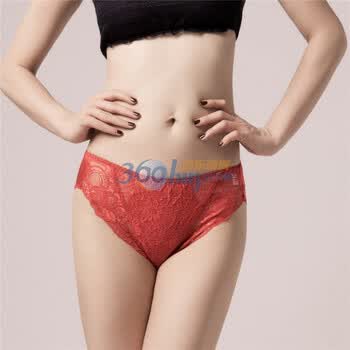 金三塔ZN007 100%桑蚕丝针织三角内裤 红色 L