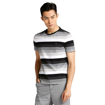 Jack Jones/杰克琼斯 T恤纯棉修身短袖T恤C(黑/Black)|211201089010 195/112A/XXXL