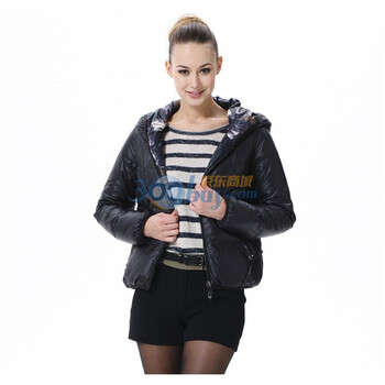 波司登 2011新款 羽绒服 女连帽短面包 BR2218 绿色 185/104A(XXXL)