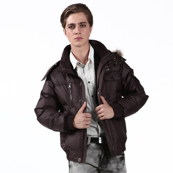 2011新款 雪中飞羽绒服 男米通格休闲短款 XR9025 紫色 185/100A(XL)