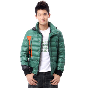 雅鹿 男士 情侣装亲子装休闲 短款羽绒服 ^@^YM19250 松花绿 185/100A(XL)