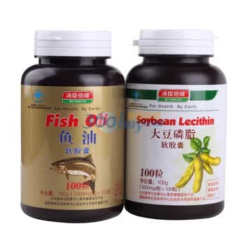 汤臣倍健 深海鱼油100粒+大豆卵磷脂100粒 1000mg/粒