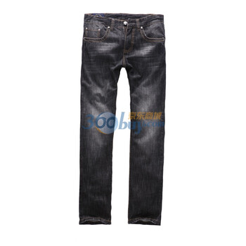 七匹狼SWJEANS休闲牛仔长裤171160403102 黑色 34