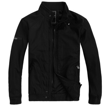 vals薄款休闲立领男士夹克050100007黑色185/104A/XL
