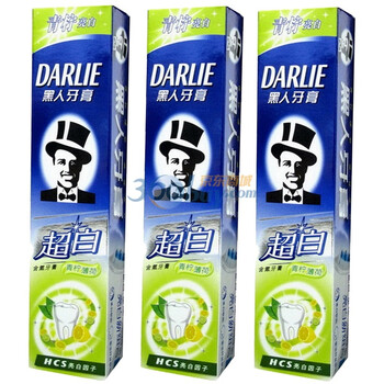 DARLIE黑人超白青柠薄荷牙膏140g*3支 优惠组