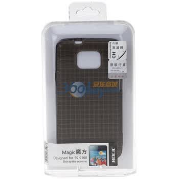 洛克（ROCK）三星SAMSUNG I9100 Galaxy S II TPU软套 魔方系列（透黑色）
