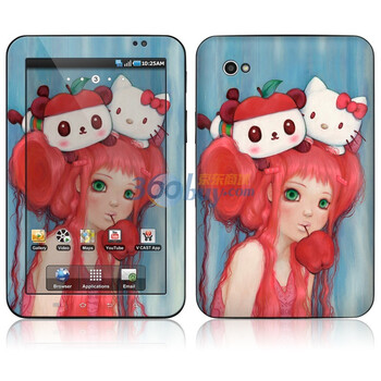 ideaSkin 三星 GALAXY Tab / P1000 / P1010 皮肤 咬苹果的女孩 外壳保护套皮贴膜 DBGC232084