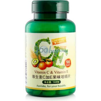 forrida活力达维生素C加E VC VE 90片 可以嚼着吃 易吸收