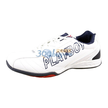 playboy花花公子2011秋冬新款时尚休闲运动男鞋网跑鞋PB28-502 白深兰 43