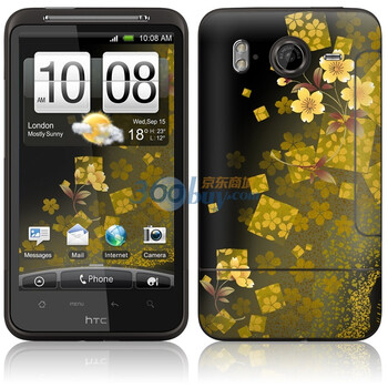 ideaSkin HTC Desire HD/G10/G7HD/A919/大坏蛋 金沙飘零 手机外壳保护套皮贴膜 ENDASA010288