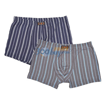 ENGBANBOY英邦公子男士四角内裤2条装双色条纹内裤7801 XXXL