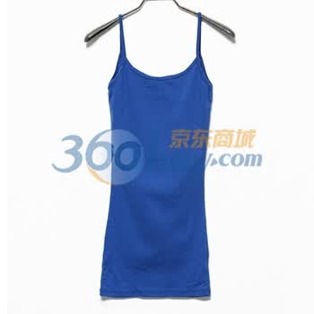 时尚起义 韩国多色入基本打底吊带 女585490 蓝色 one