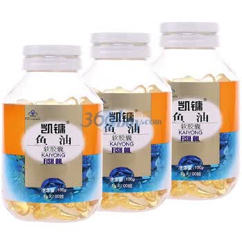 凯镛鱼油软胶囊1g*100粒*3瓶