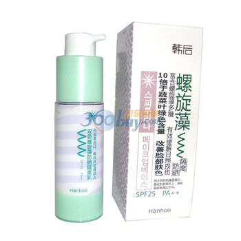 韩后双色螺旋藻防晒隔离乳 30G 粉色 SPF25/PA++