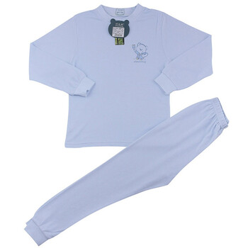巧尼熊 宝宝服饰 2012竹纤维内衣套装 柔软 凉爽 抗菌 6005 浅蓝 120码
