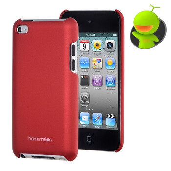 哈密瓜（hamimelon） HM0065 ipod touch4保护壳 touch4保护套 后壳 纯色の夏系列 红色