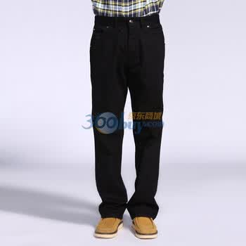 IZOD 2012新款纯棉黑色男士休闲修身牛仔长裤|1061916103001 黑色 185/92A(36)