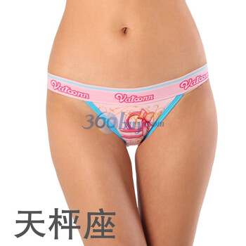 VATOONN花佃品色星座天使低腰纯棉印花性感女士小三角内裤NXZW11 天枰座 L