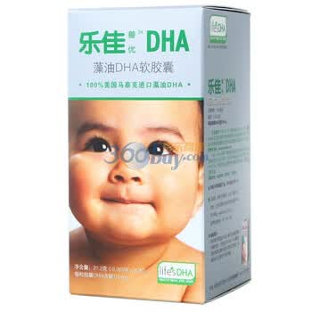 乐佳善优藻油DHA软胶囊（婴儿型）80粒
