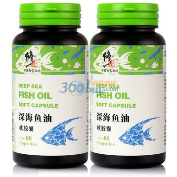 修正 深海鱼油软胶囊 调节三高 0.5gx60粒 2瓶