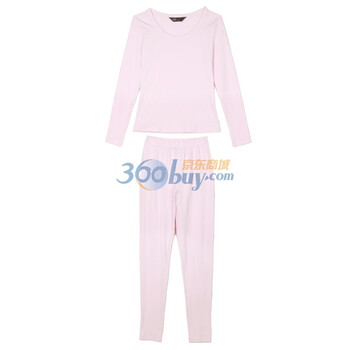 O.SA2012春装新款时尚超薄保暖内衣套装 女ST10697 粉色 M