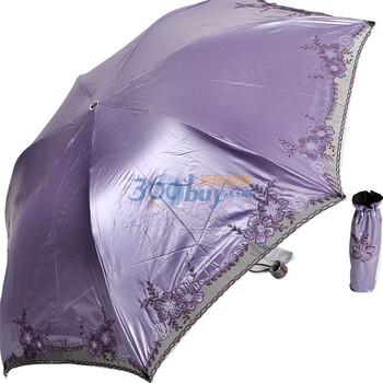 天堂伞 2012年新款系列 防紫外线 防晒 晴雨伞 392E甜蜜芬芳 7号紫