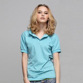 【瓦力伊娃】2011夏装新品短袖时尚POLO衫 纯棉翻领修身女装 紫色 XXL